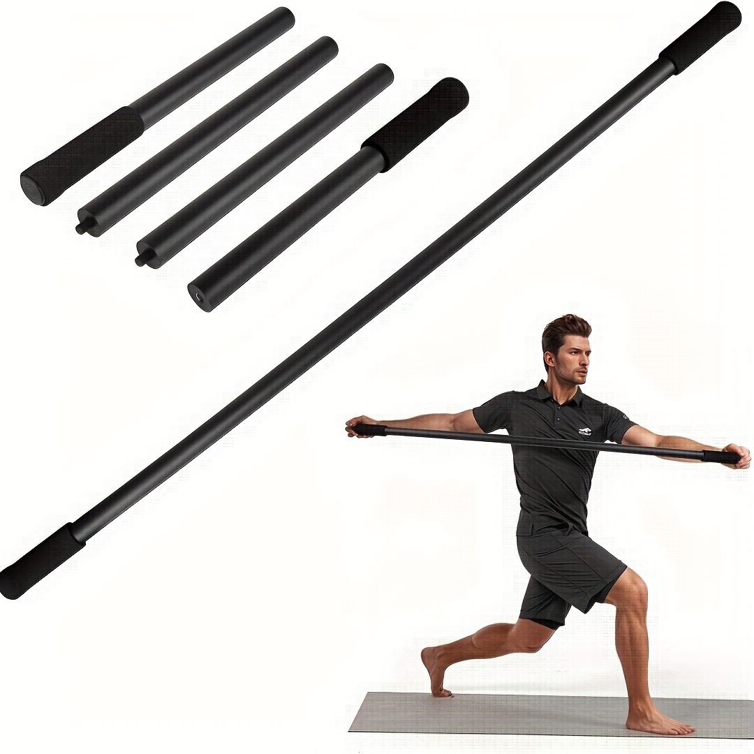 Pilates Yoga Bar - Detachable Yoga Stick Adjustable Length Pilates