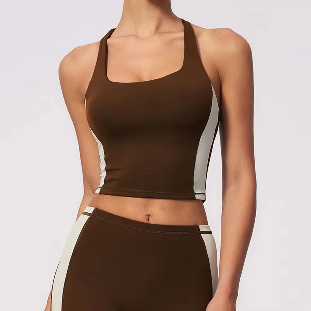 Women Halter Color Block Padde - Pilates Yoga Equipment 评论和价格