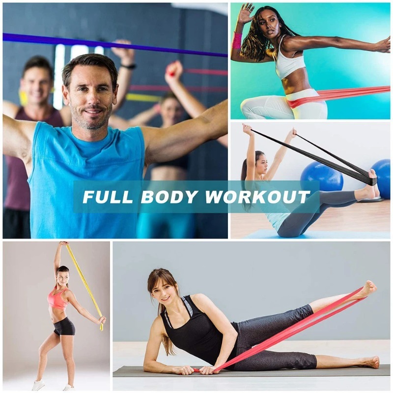 Natural Latex Resistance Bands - Pilates Yoga Bar 评论和价格
