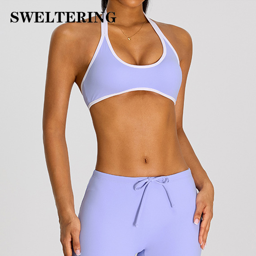 Summer Women's Halter Yoga Bra - Pilates Yoga Wrap Top 评论和价格