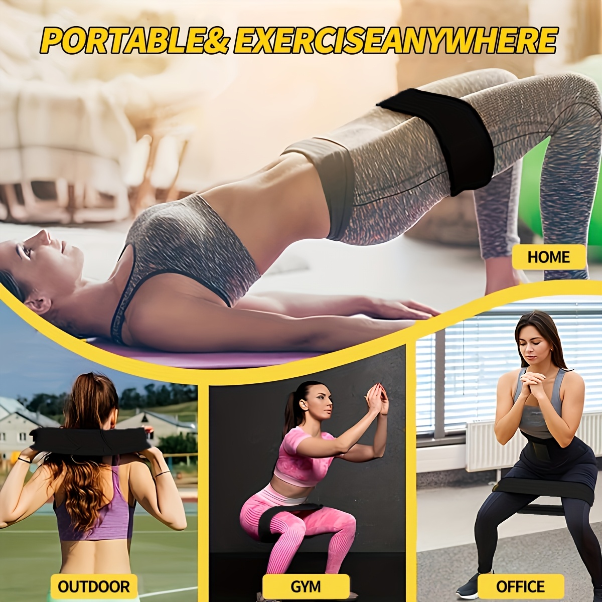 3PCS Resistance Bands Set, Ela - Pilates Yoga Bar 评论和价格