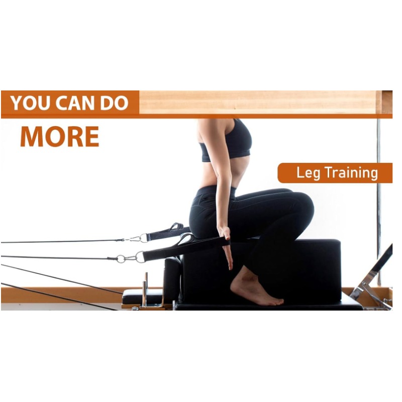 Double Ring Elastic Yoga Pilat - Pilates Ankle Strap 评论和价格