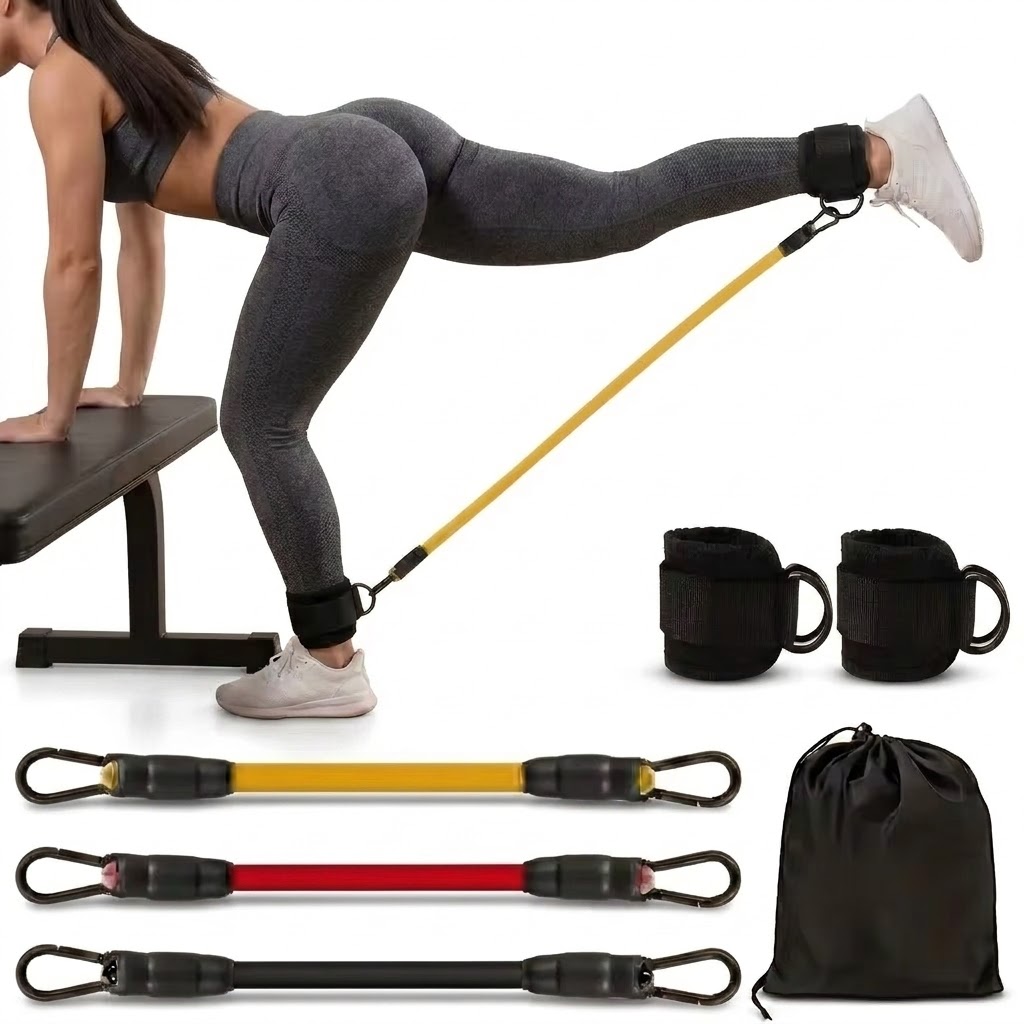 5‑Piece Ankle Resistance Band  - Pilates Ankle Strap 评论和价格