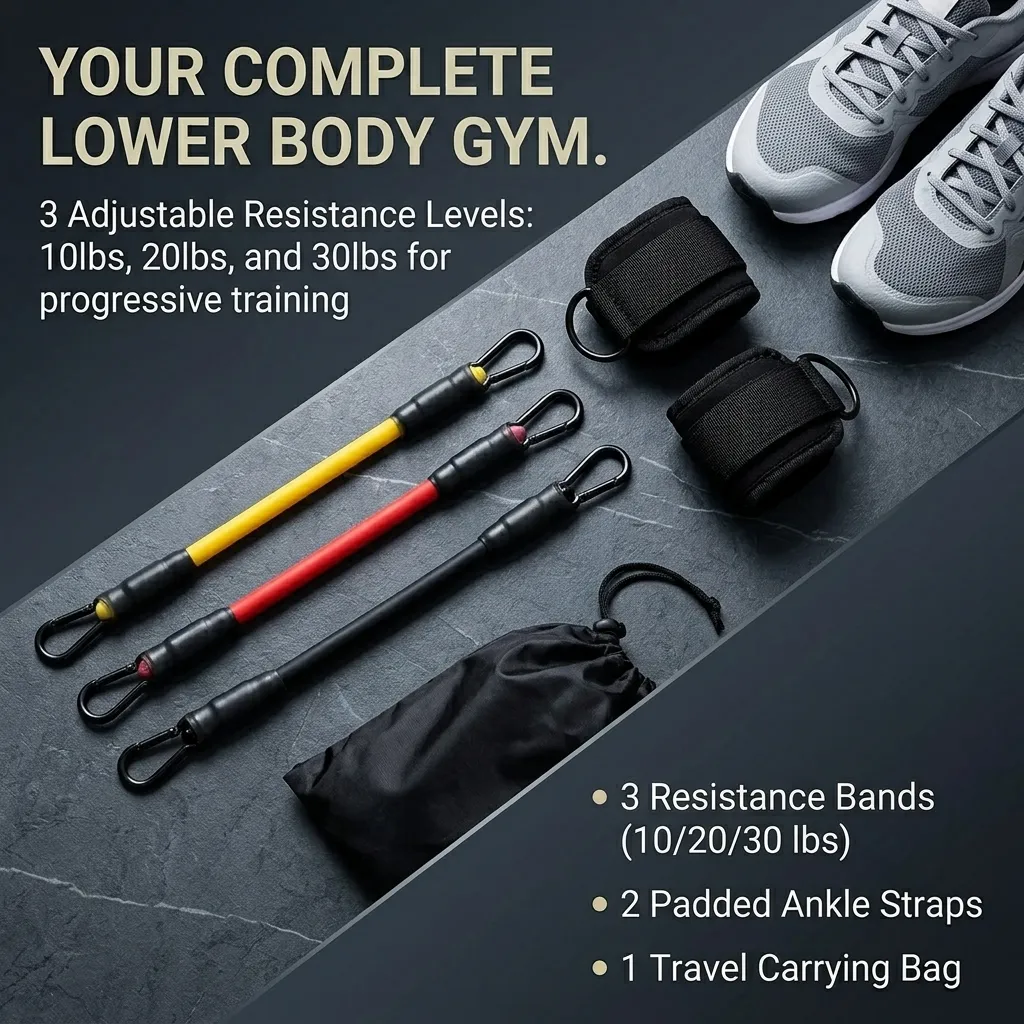 5‑Piece Ankle Resistance Band  - Pilates Ankle Strap 评论和价格