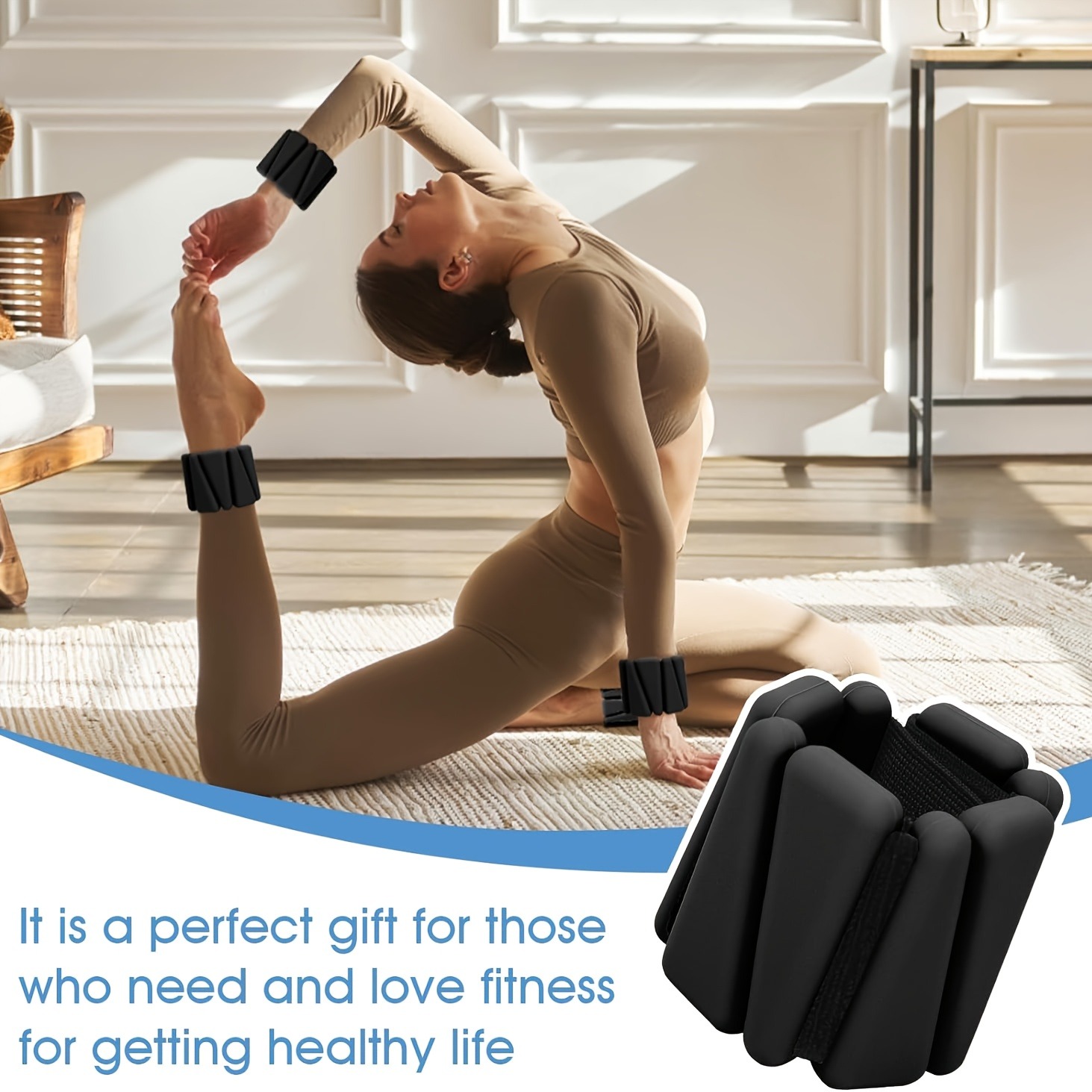 Adjustable ankle and wrist str - Pilates Ankle Strap 评论和价格
