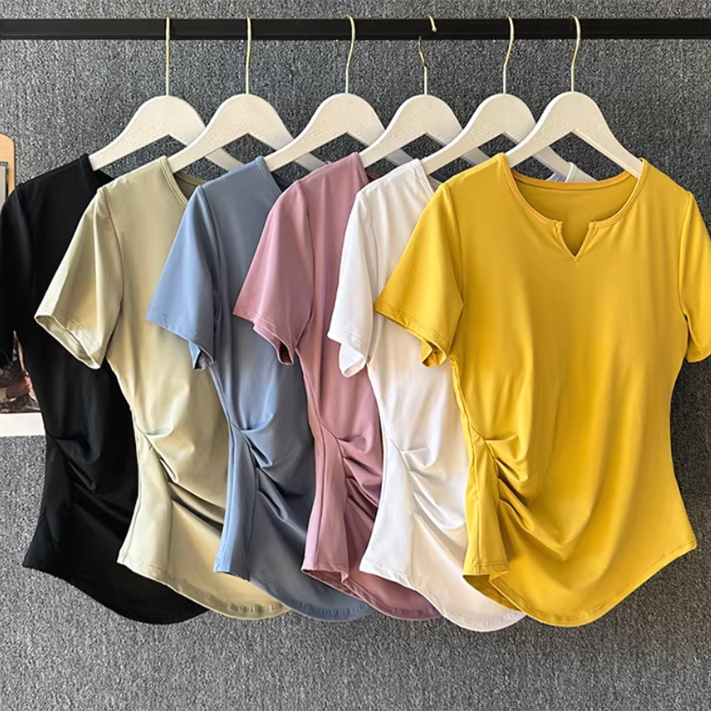 Women's Yoga Outfit Summer Pil - Pilates Yoga Wrap Top 评论和价格