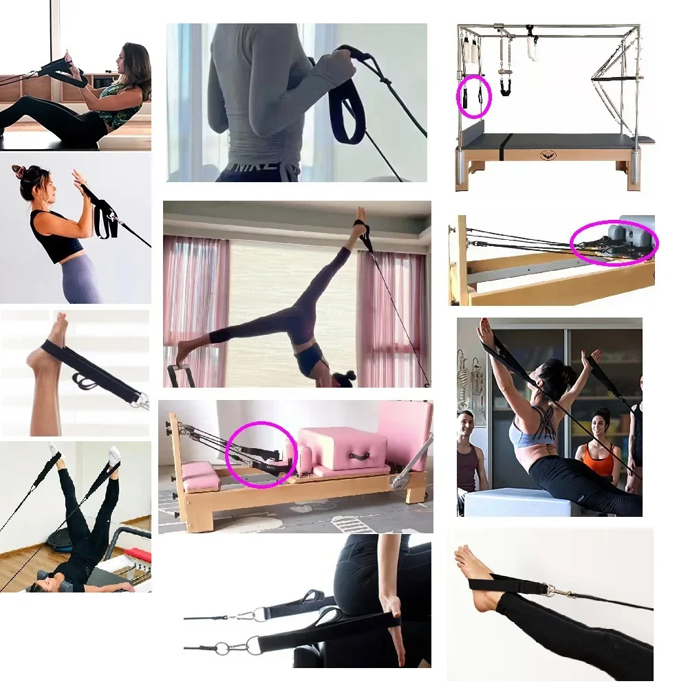 1PC Double Ring Elastic Yoga P - Pilates Ankle Strap 评论和价格