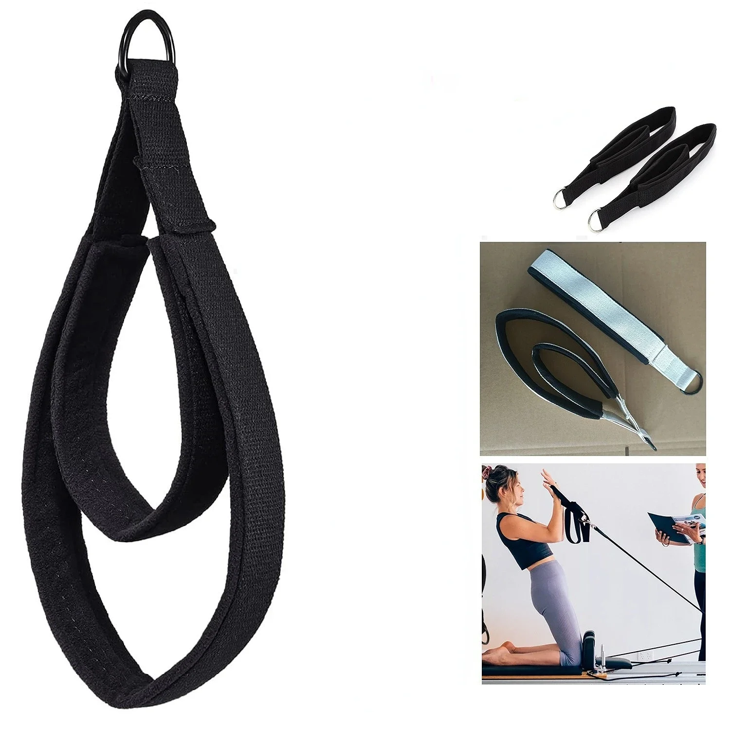 1PC Double Ring Elastic Yoga P - Pilates Ankle Strap 评论和价格
