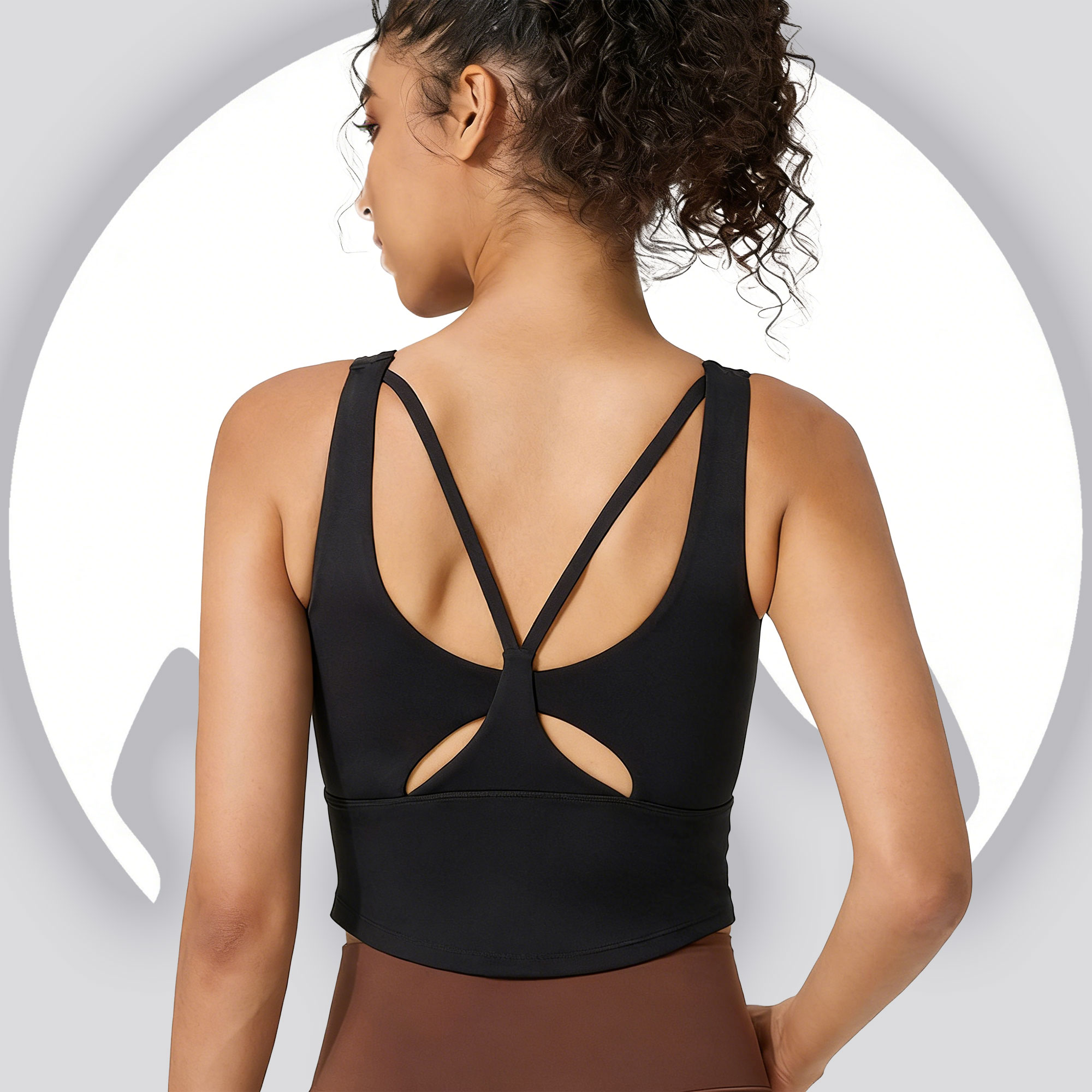 Women's Fixed Cup Yoga Sports  - Pilates Yoga Wrap Top 评论和价格