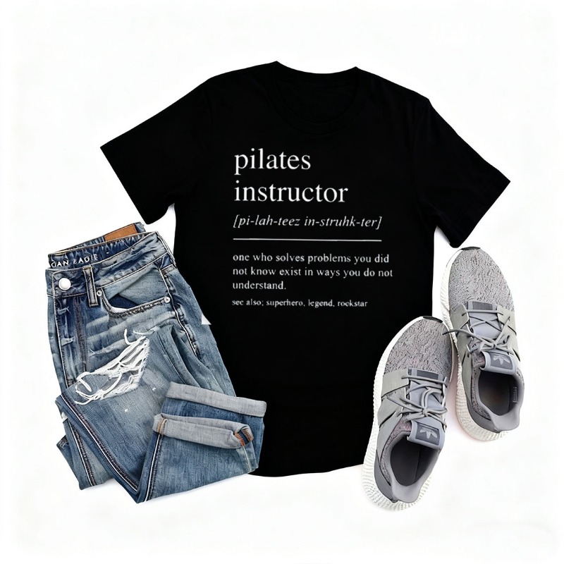 Pilates Instructor Cotton T-sh - Pilates Yoga Instructor 评论和价格