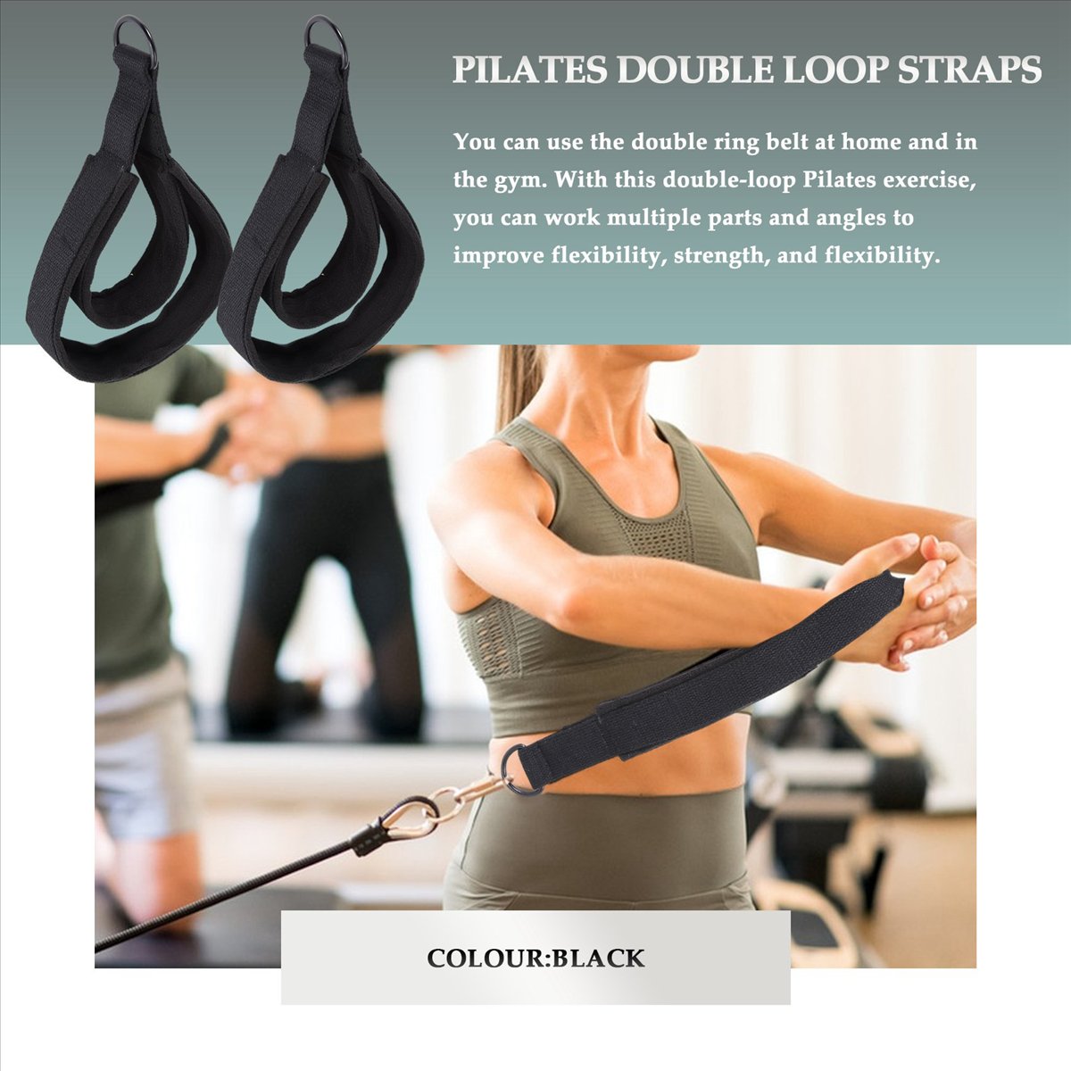 【STOCK】2PCS Pilates Double Loo - Pilates Ankle Strap 评论和价格